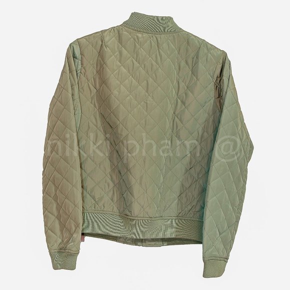 SIZE SMALL LEVI'S WOMEN Diamond Quilted Bomber Jacket - Picture 5 of 9